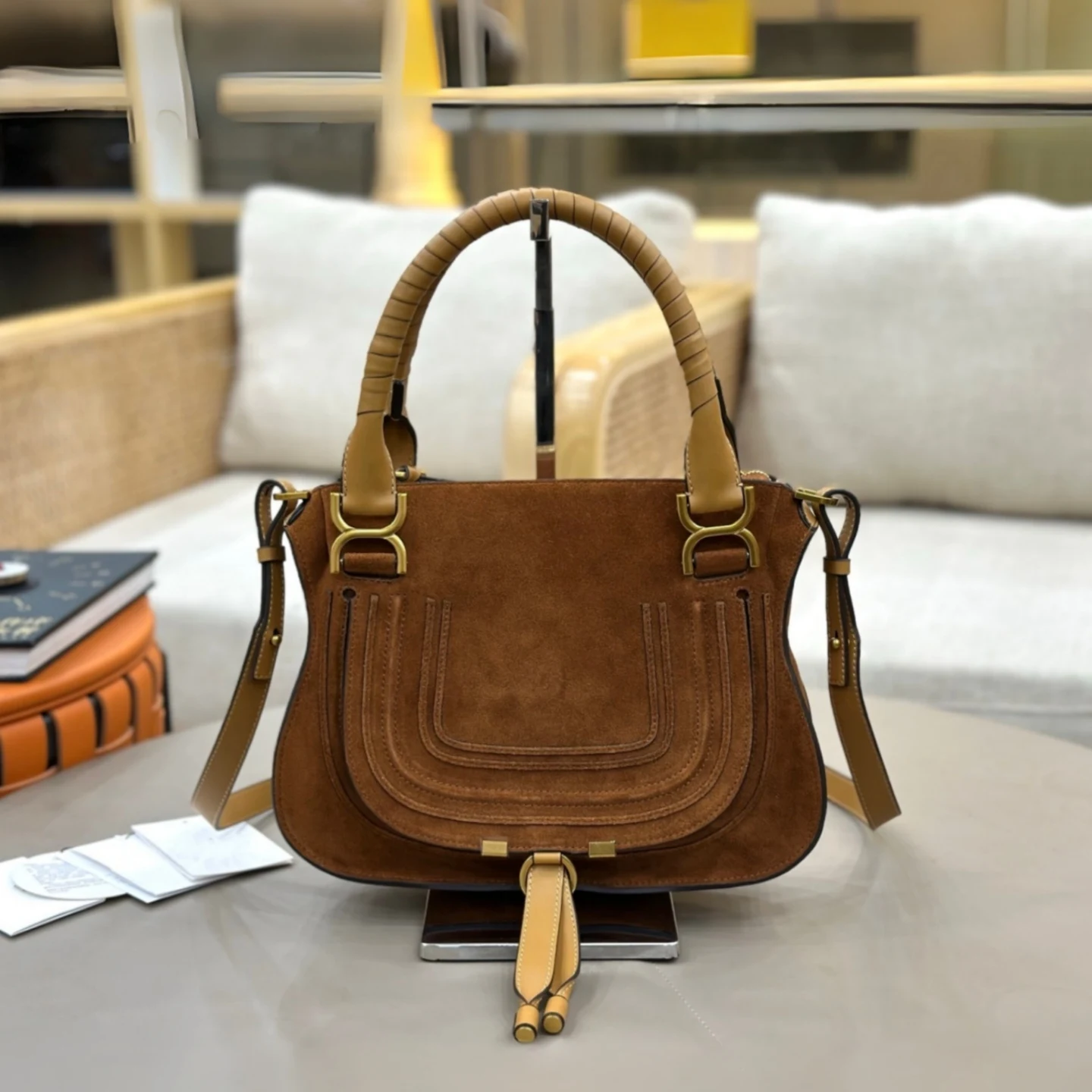 Classic Genuine Leather Saddle Bag Vintage Cowhide Shoulder Crossbody Bag Large Capacity Casual Handbag High Quality