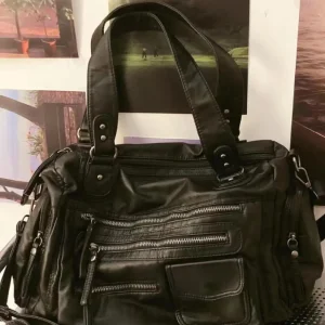 JIAERDI Vintage Black Shoulder Bags Purse Women High Street Pocket Chic Y2k Handbag Female Harajuku Casual Crossbody Bags 2025