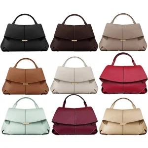 2025 French Mokki Edition Genuine Leather Women's Bag Niche Fashion Handbag Crescent Shoulder Messenger Bag