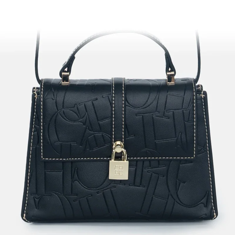 CH Fashion Classic Women's Tote Bag Niche Brand Fashion Monogram Print Lock Design New Trend Exquisite Women's Shoulder Bag - Image 4