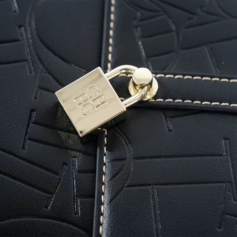 CH Fashion Classic Women's Tote Bag Niche Brand Fashion Monogram Print Lock Design New Trend Exquisite Women's Shoulder Bag - Image 6