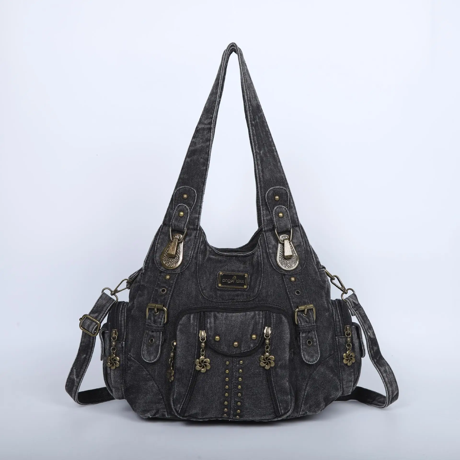 Angelkiss Bag Women Fashion Handbags Women Shoulder Bags PU Leather Handbag Female Satchel Big Shoulder Purse Bag bolsa feminina - Image 4