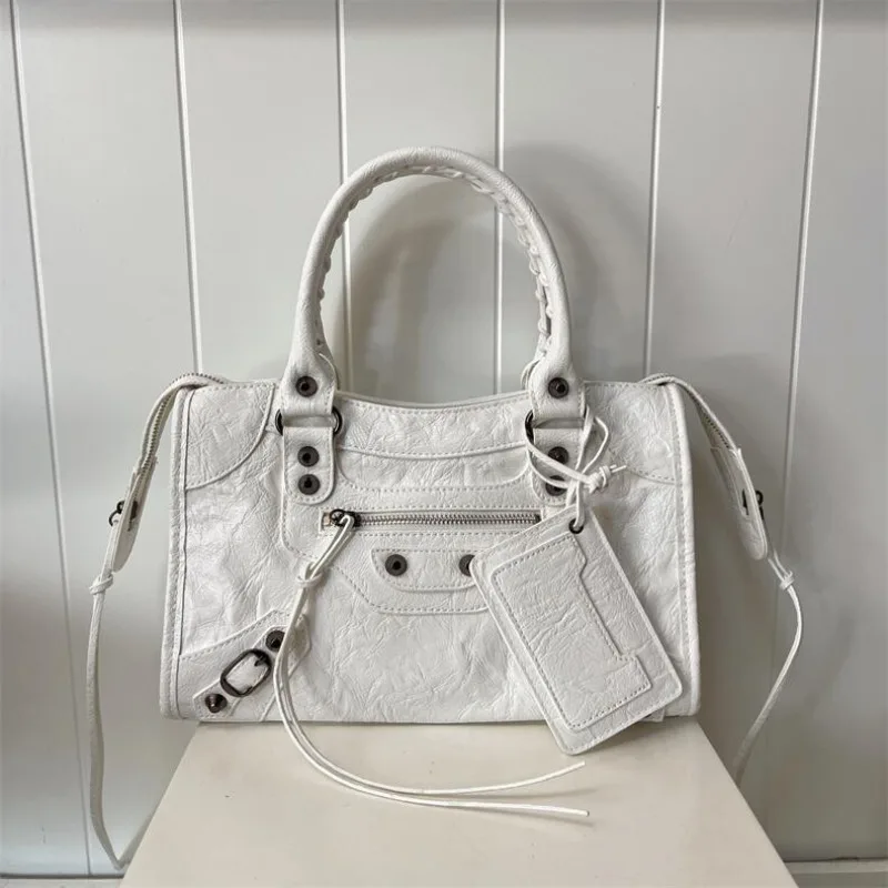 Paris Rivet Locomotive Bag ins Spice Girl Bag French Premium Sense Retro Trendy Portable Pillow Bag One Shoulder Crossbody Bag - Image 4