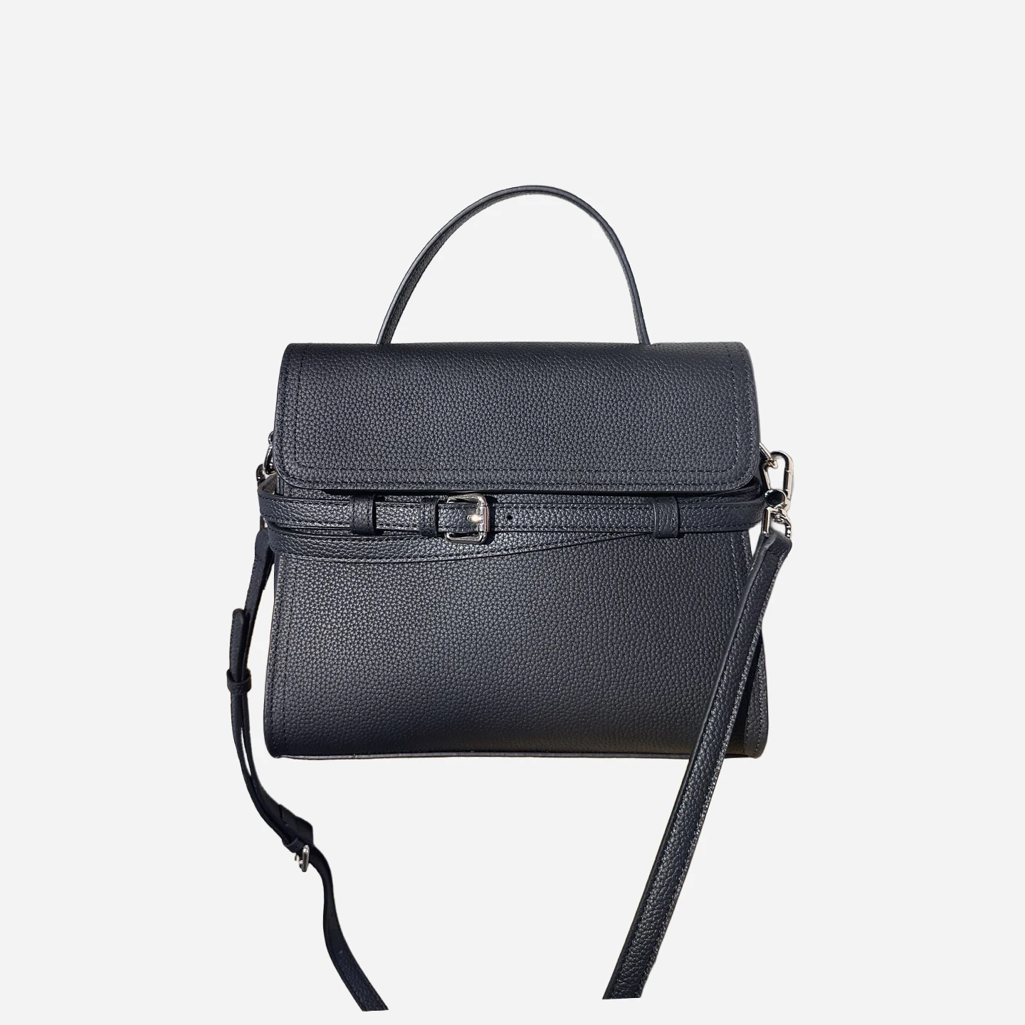 MENDY New In Handbag Women's Work Commuter Bag Genuine Leather Top-Handle Bag Belted Shoulder Bag Hand Bag Ladies Designer - Image 2